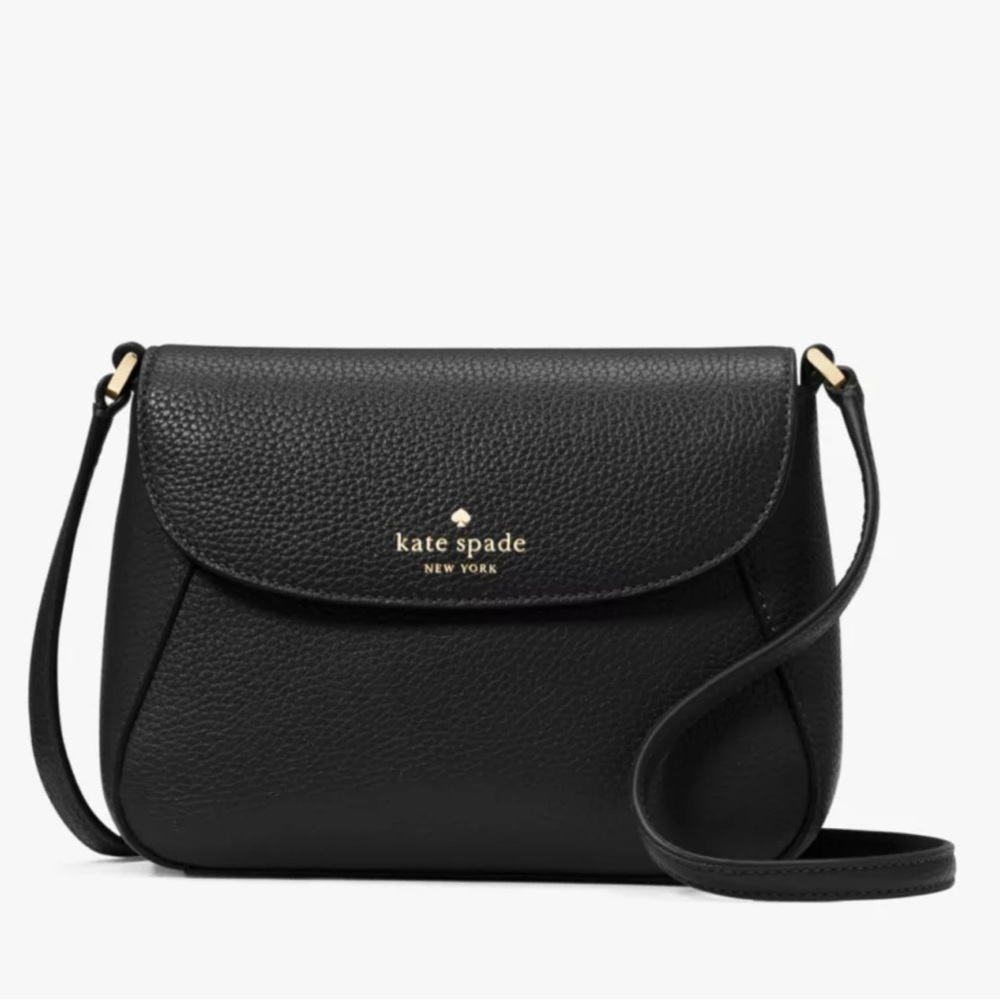 Kate Spade Black Crossbody Bag with Gold Hardware